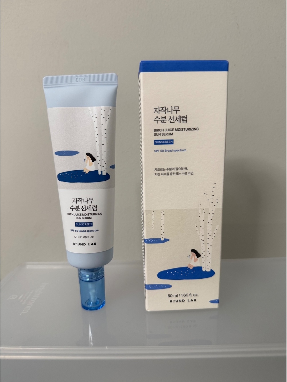 Round Lab Birch Juice Moisturizing Sun Serum Sunscreen SPF 50